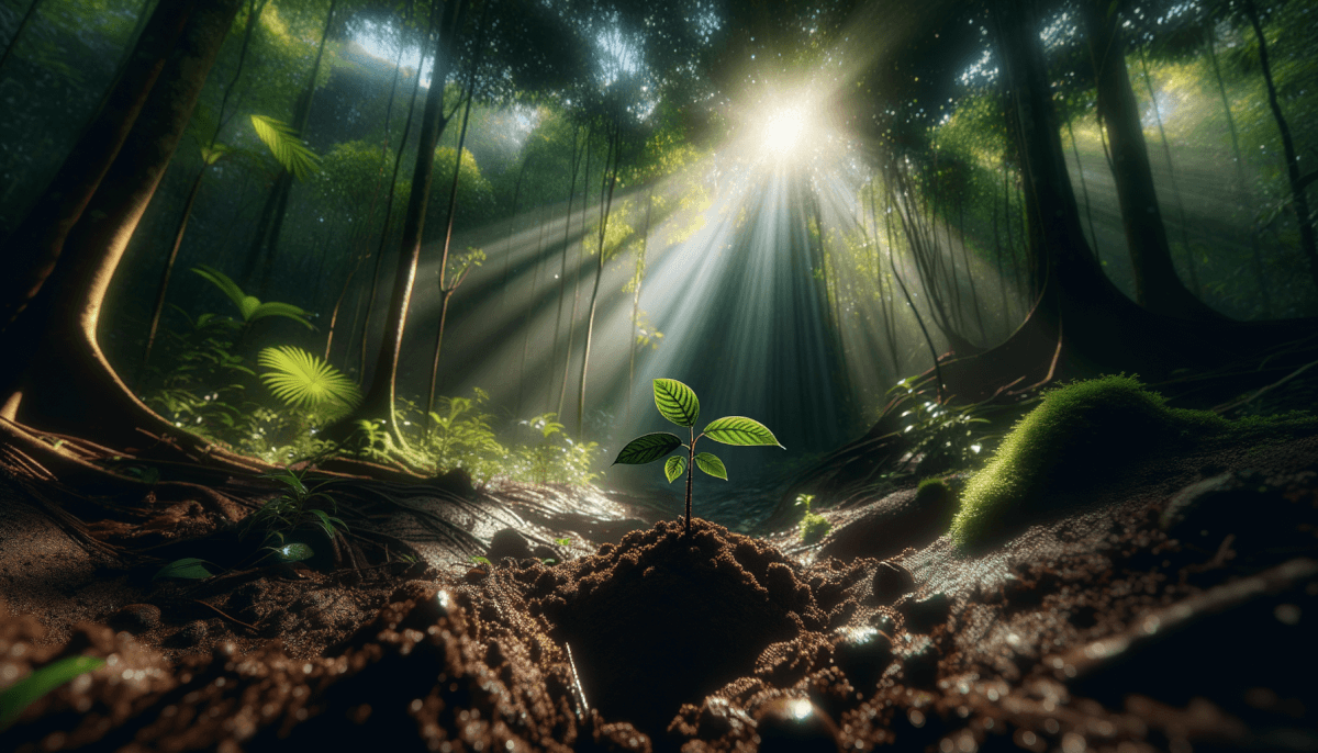 Chlorophyll dances, Capturing sun's golden rays, Nature's green magic